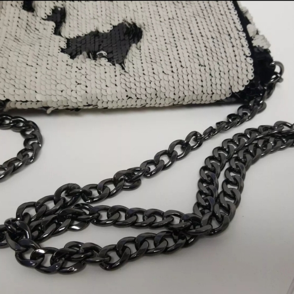 H&M Women Beautiful Handbag Sequins Chain Shoulder Bag - Picture 9 of 12